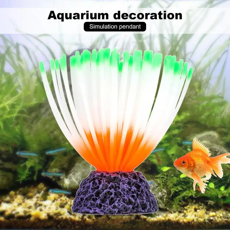 

Artificial Aquarium Decor Fish Tank Plants Water Weeds Ornament With Aquarium Glowing Effect Tank Grass Decoration Accessories