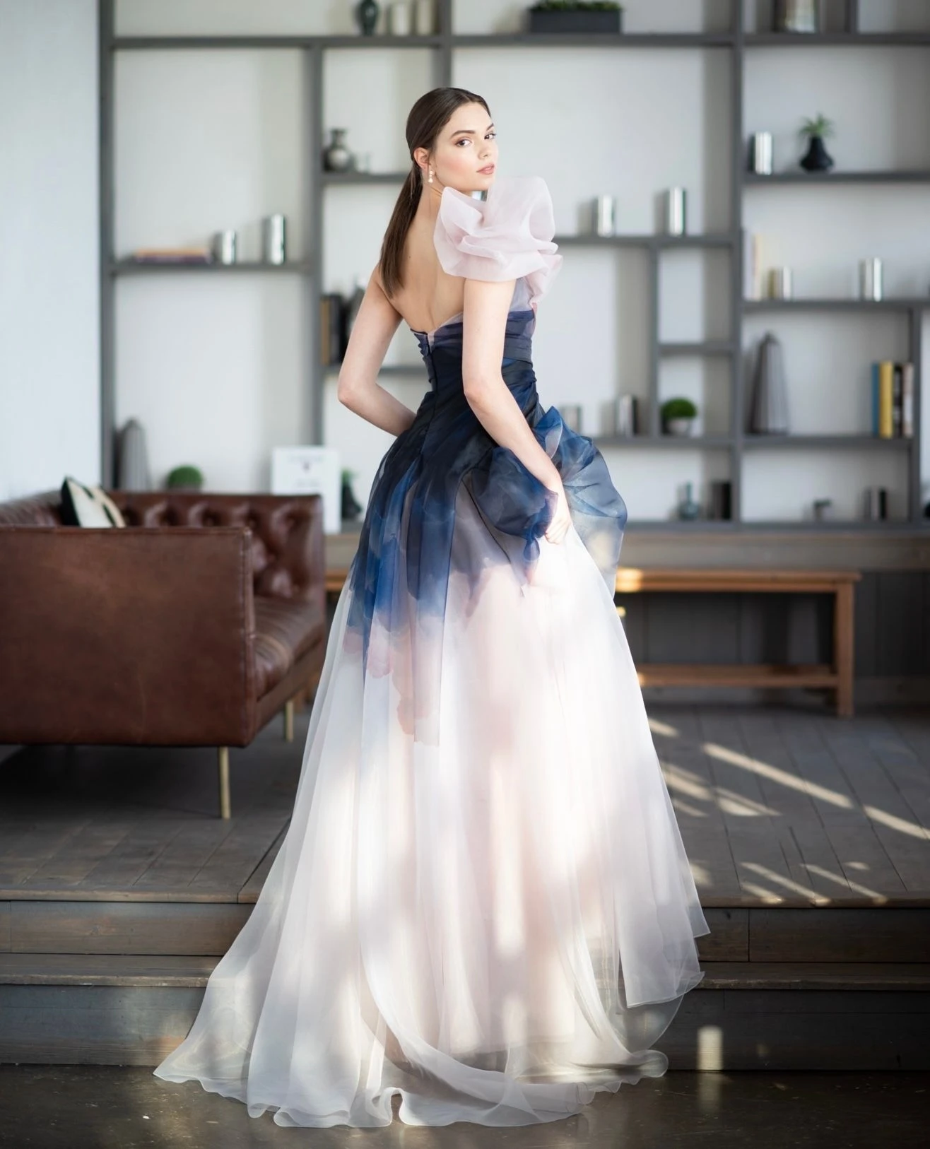 Abiti Cerimonia Blu Abiti Lunghi Sfumati Abiti Da Sera Blu Fata