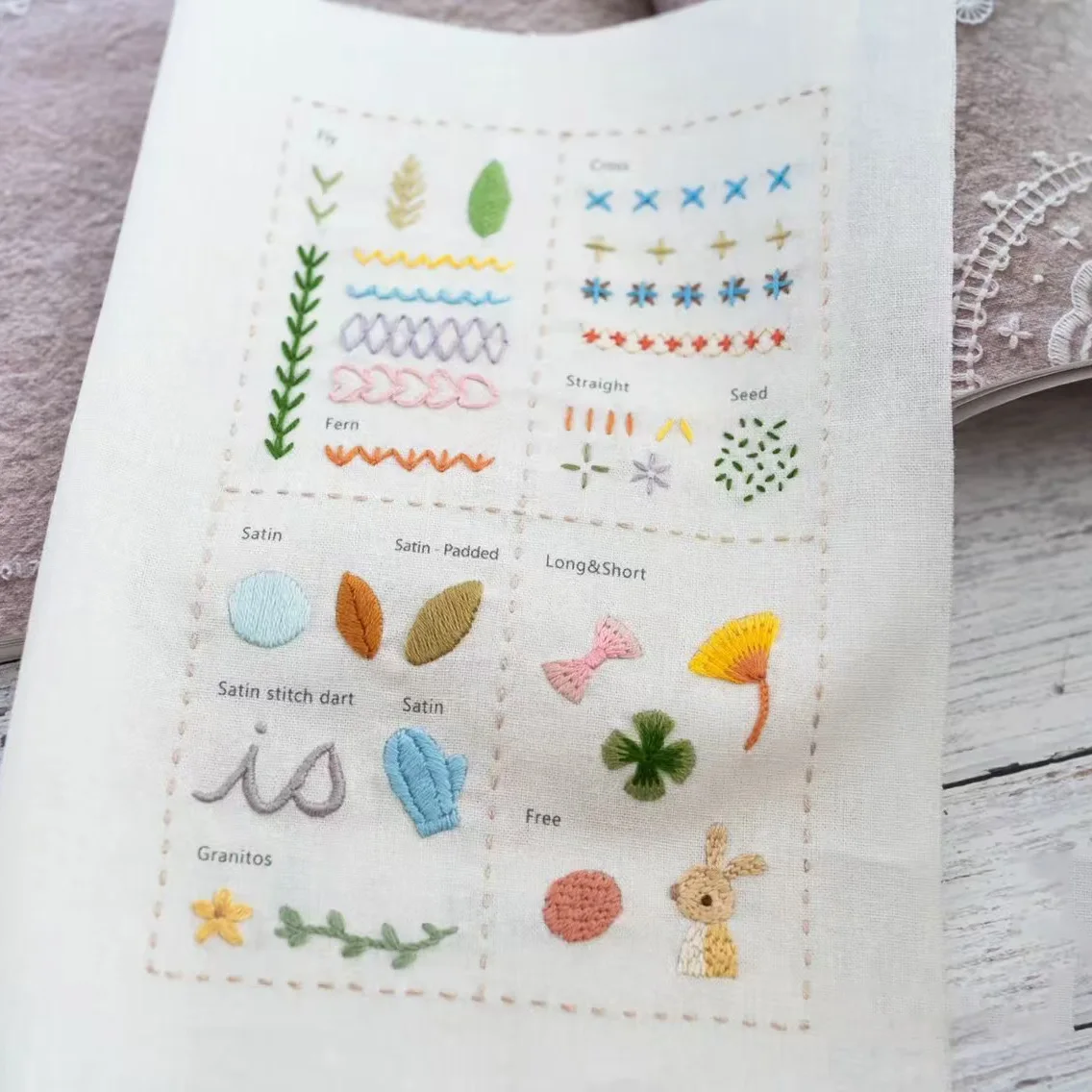 Beginner Embroidery Stitch Pattern Book – DIY Sewing Guide 4