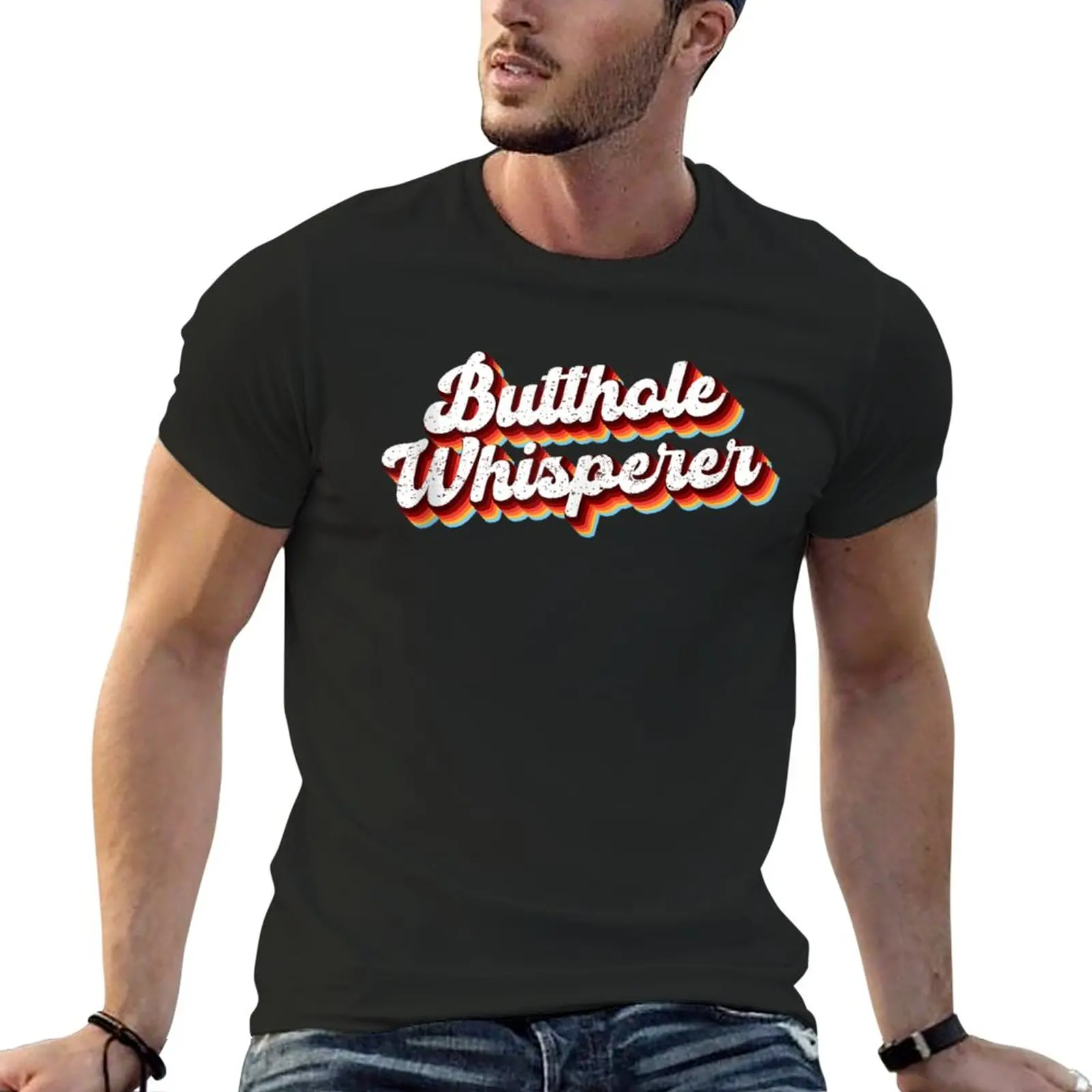 

New Butthole Whisperer T-Shirt graphics t shirt Short t-shirt boys animal print shirt plain black t shirts men
