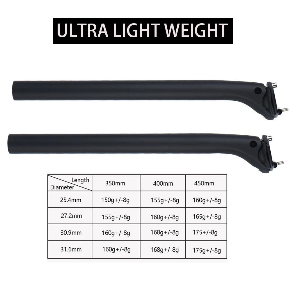 Premium Carbon Offset Bike Seat Post - Mountain & Road Cycling Essentials