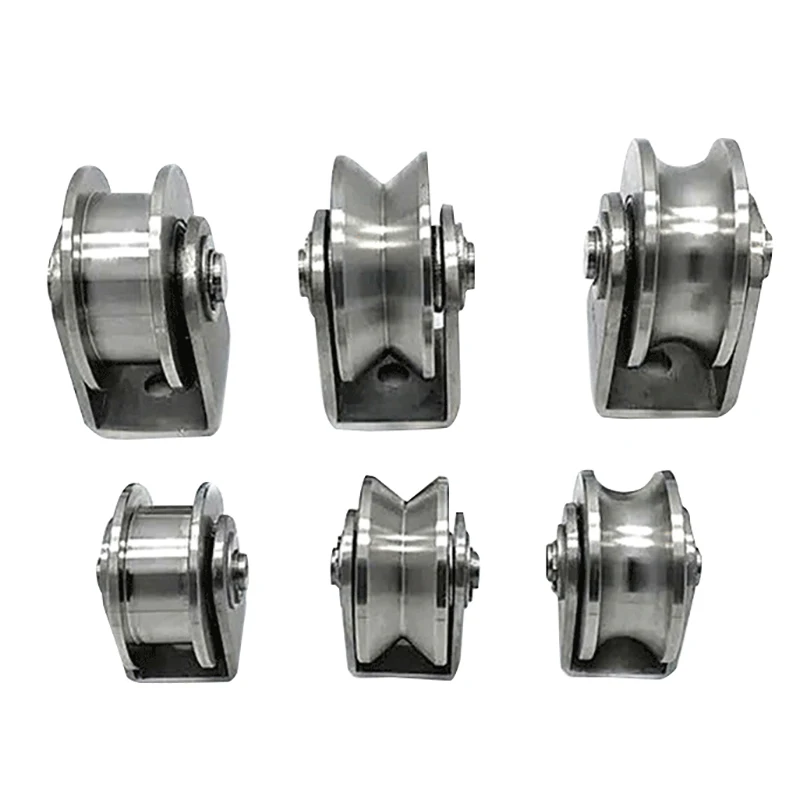 1 قطعة U/V/H شكل دش الباب بكرة 201 الفولاذ المقاوم...