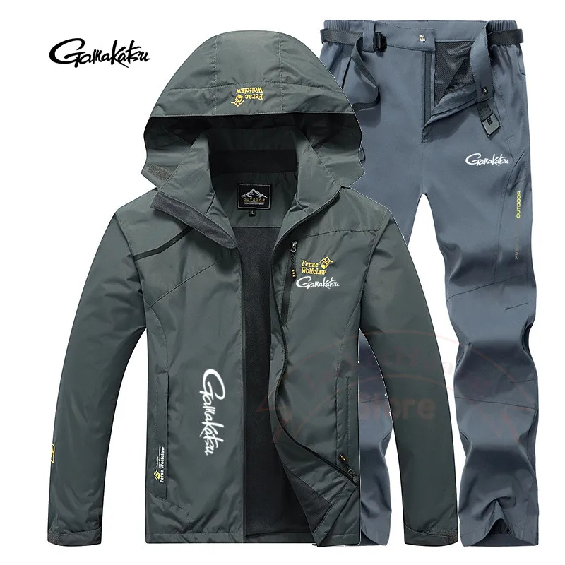 Gamakatsu Fishing Suits Men Windproof Waterproof Warm Suits Outdoor Sport  Travel Camping Cycling Hiking Fishing Jacket - AliExpress