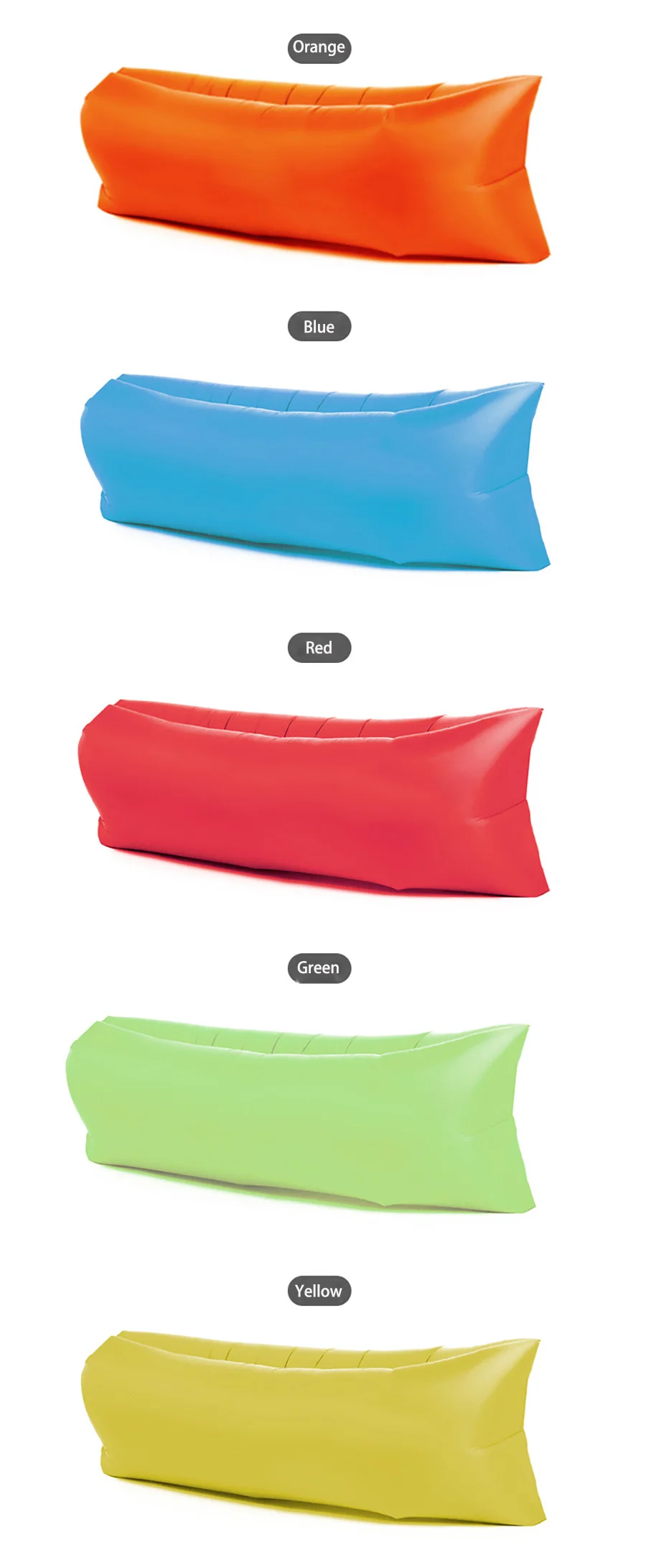 Sac Gonflable De Camping Ultra Léger (35g) - Nylon TPU Imperméable - Pliable, Portable - Pour Randonnée, Trekking, Voyage