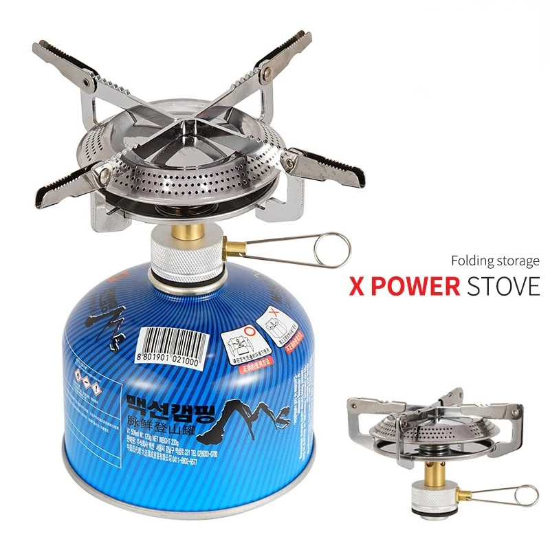 Outdoor Camping Portable Gas Stove Fold Removable High Power Stove