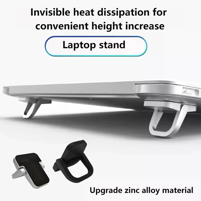 2Pcs 노트북 스탠드 미니 휴대용 홀더 접이식 Nvisible 노트북 라이저 브래킷 노트북 스탠드 냉각 홀더