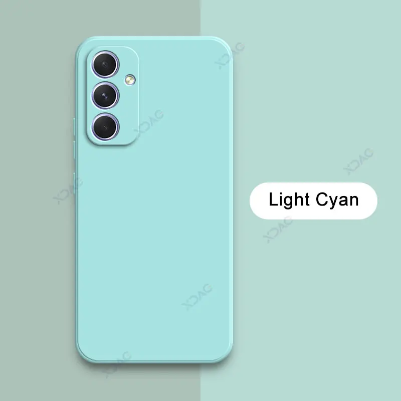 Square Liquid Silicone Phone Case - 360° Protective Soft Shockproof Back Cover - Girls' Stylish Accessory
