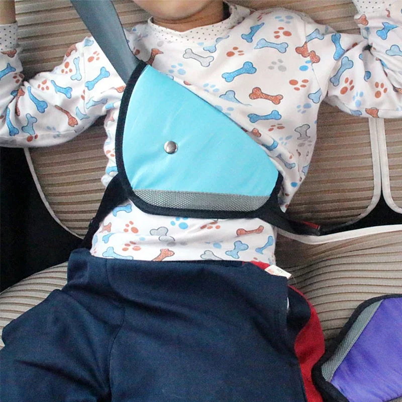 Seat Belt Adjuster Universal Car Safe Fit Seat Belt Sturdy Adjuster Car Safety Belt Adjust Device Triangle Baby Child Protection Baby Safety