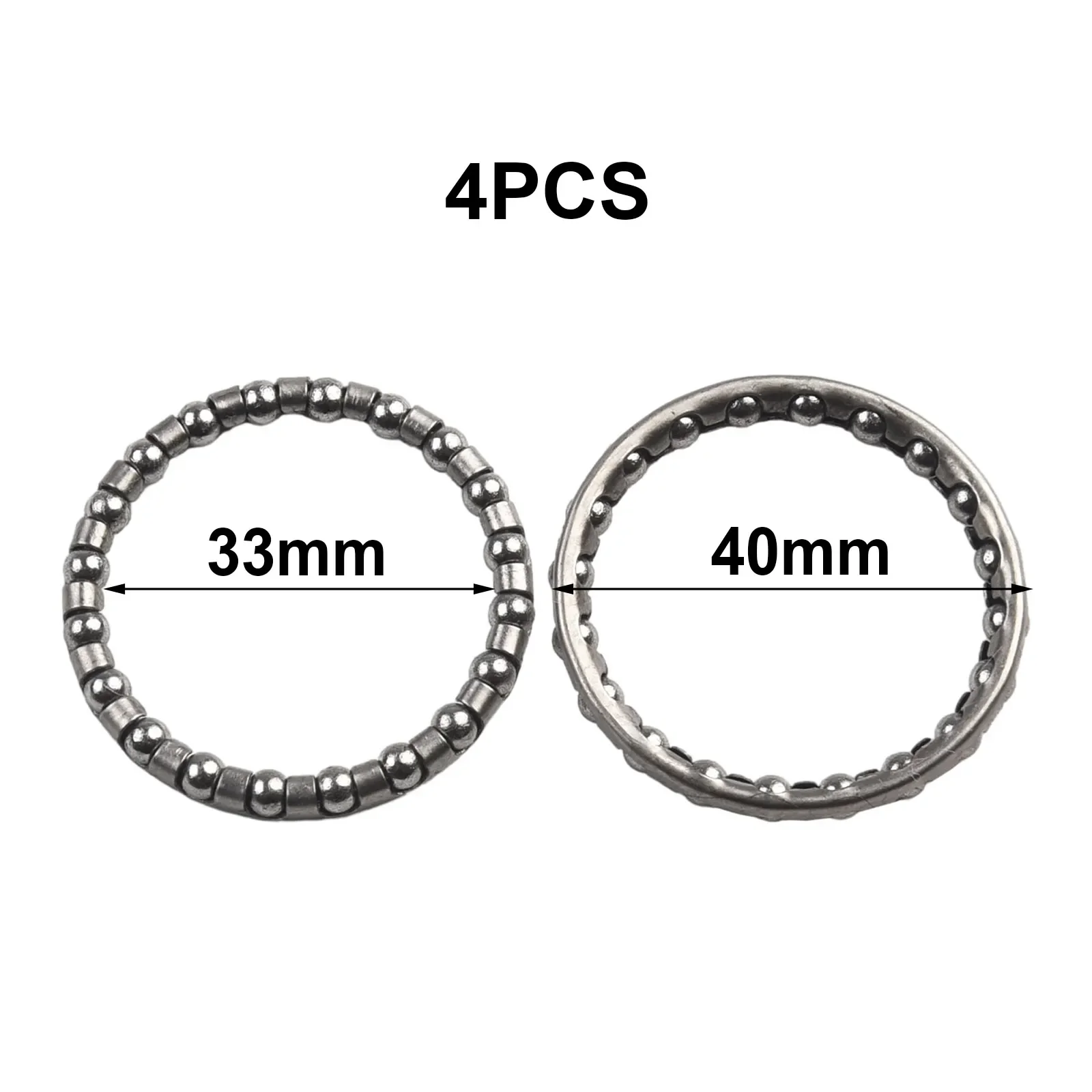 4 Pcs 40mm Bicycle Fork Headsets Ball Bearings Bowl Kits Replacement Handlebar Retainer Bowl Bearing Set Bikes Parts Accessories bicycle ball bearing,bike headset bearings