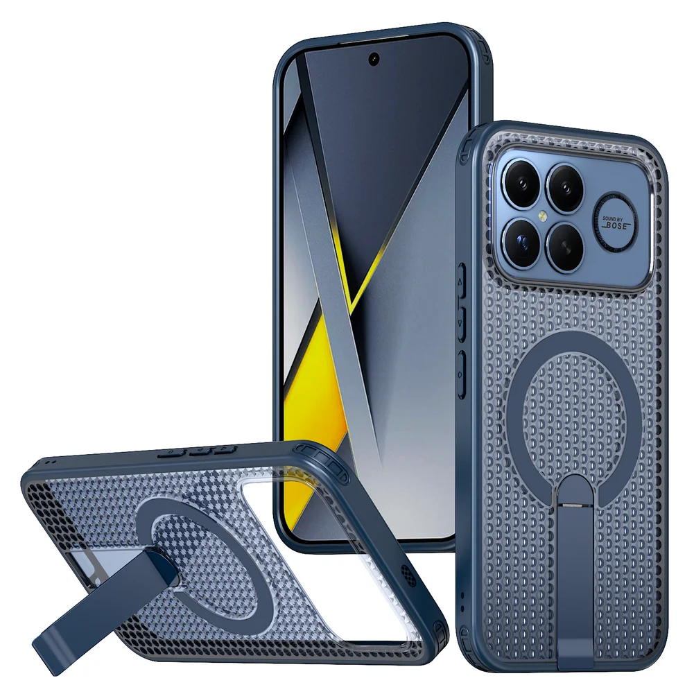 Honeycomb Cooling Stand Holder with Magnetic Ring Case - Premium Protective Cover
