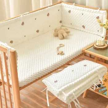 Paraurti per biancheria da letto per neonati morbidi per cartoni animati Letto per neonato intorno alla protezione 1 pz Paraurti per culla Anti-collisione Biancheria da letto per bambini