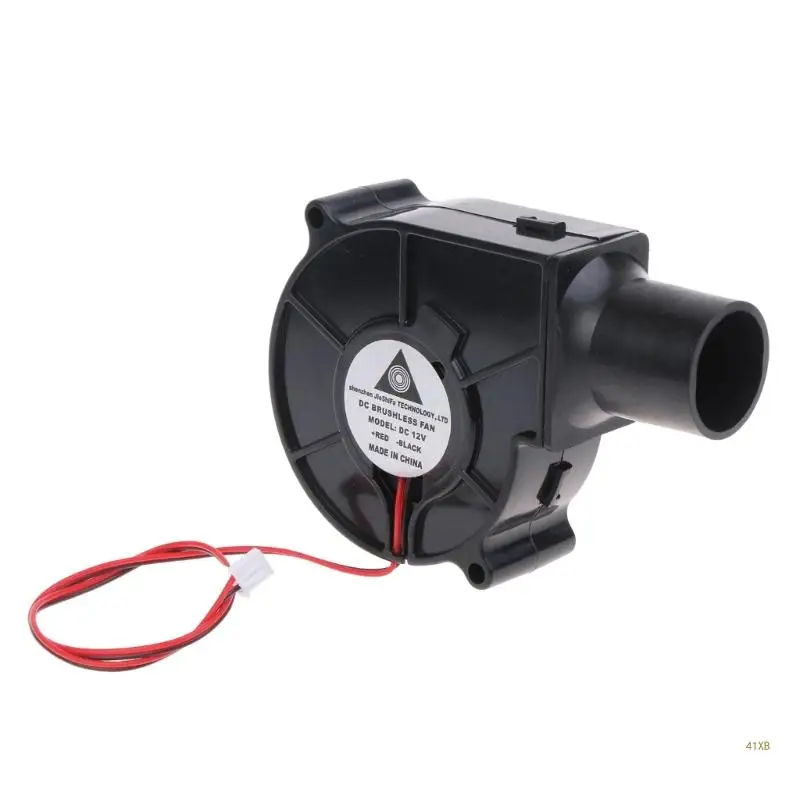 41XB 제련 금속 팬 바베큐 송풍기 숯불 굴뚝 스타터 피크닉 요리 바베큐 전기 팬 DC12V 75mm 바베큐 팬