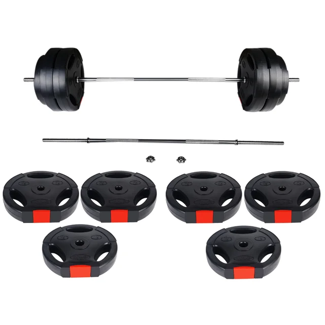 Vinyl Standard 1-Inch Weight Plate for Strength Training with Barbell 6