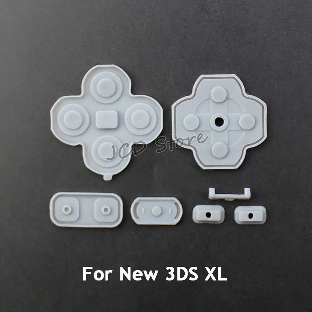 JCD 1set Conductive Rubber Button Pad Set Replacement Part For DS Lite NDSL NDSI LL XL 3DS NEW 3DS XL - 4