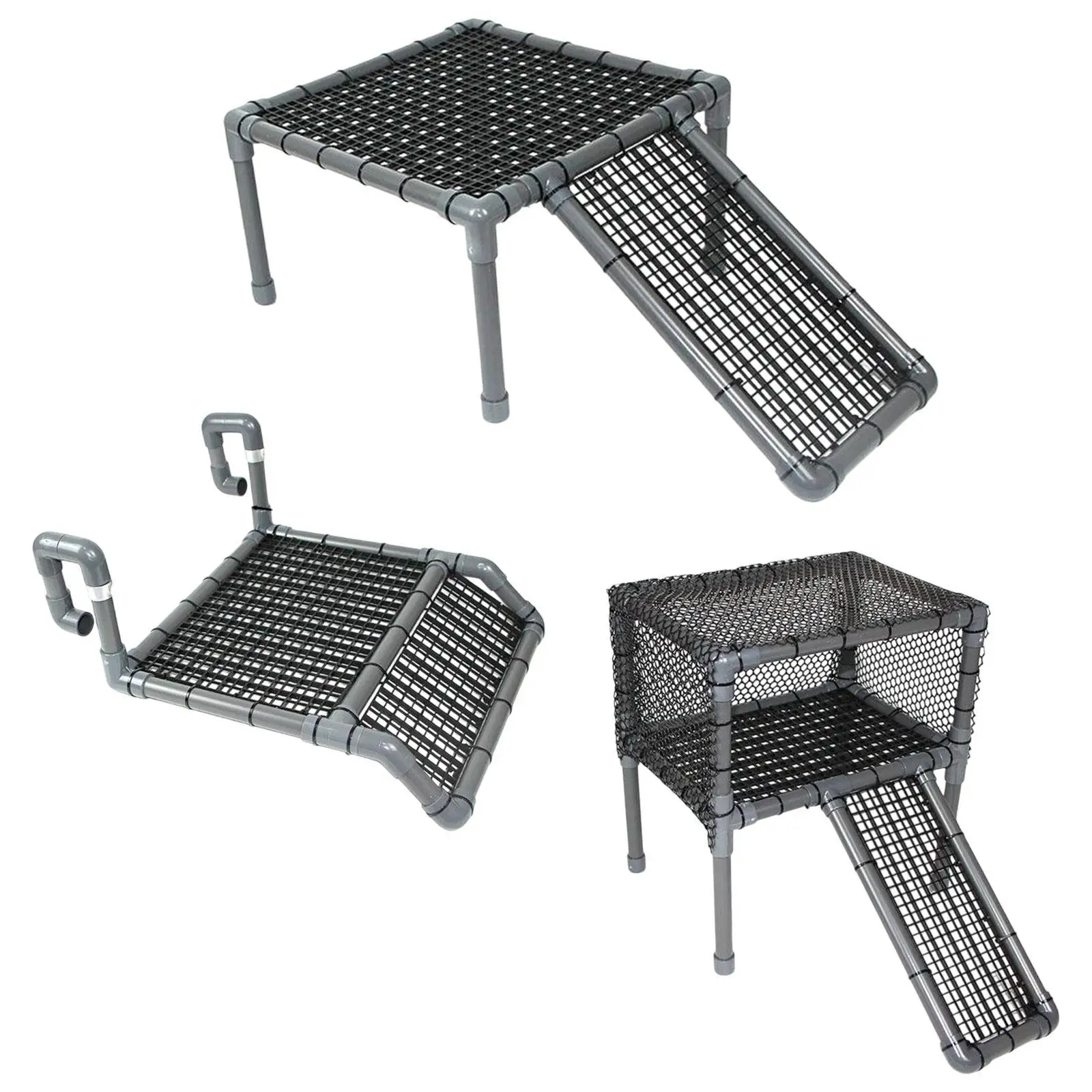 Turtle Ramp Resting Platform PP Safe Material Aquarium Dock Ladder Shelf for Pet Turtle Habitat Turtle House Equipment