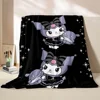 6 Sizes Warm Soft Sanrio Kuromi Custom Blanket Fluffy Children and Adults Sofa Plush Bedspread Throw Blanket for Sofa Bed 2