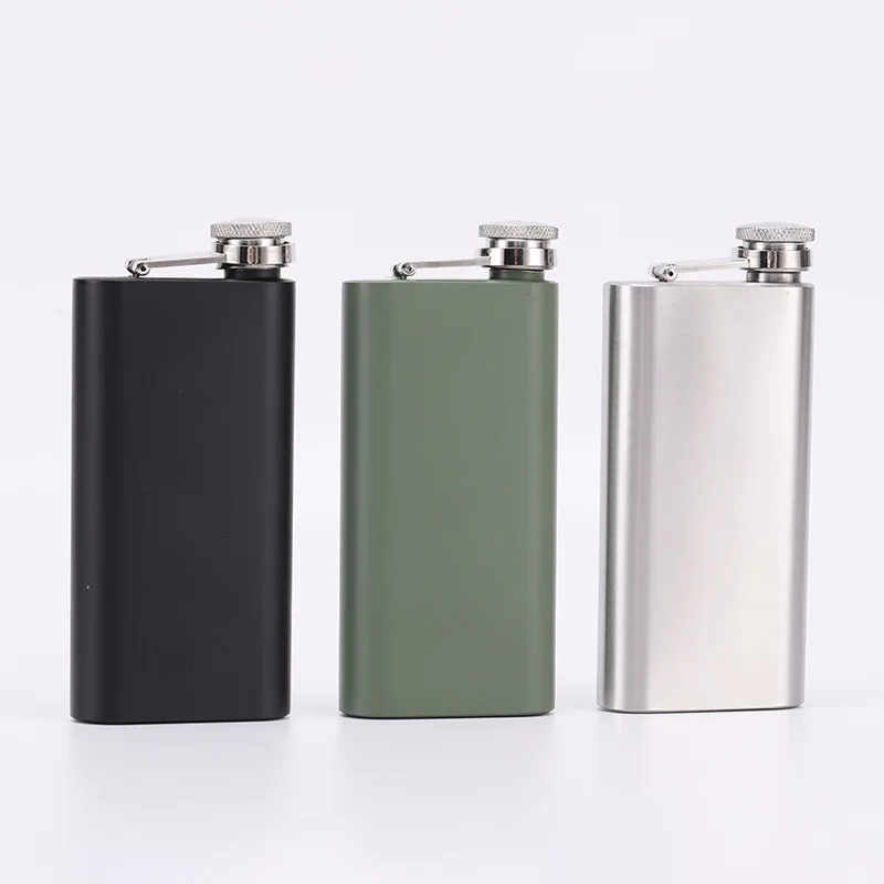 5oz Portable 304 food grade Square Flagon Whiskey Vodka Wine Pot Hip Flask Set Alcohol Drinking pocket Bottle outdoor camping