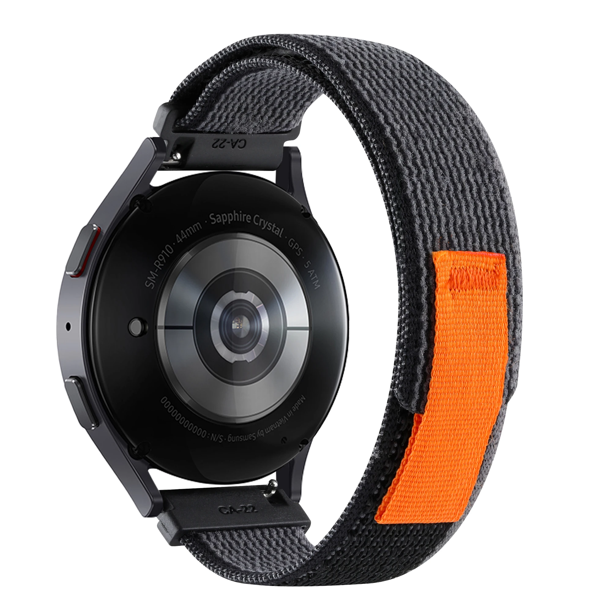 Nylon Loop Watch Strap, 22/20mm Adjustable Bracelet, Compatible with Garmin and More