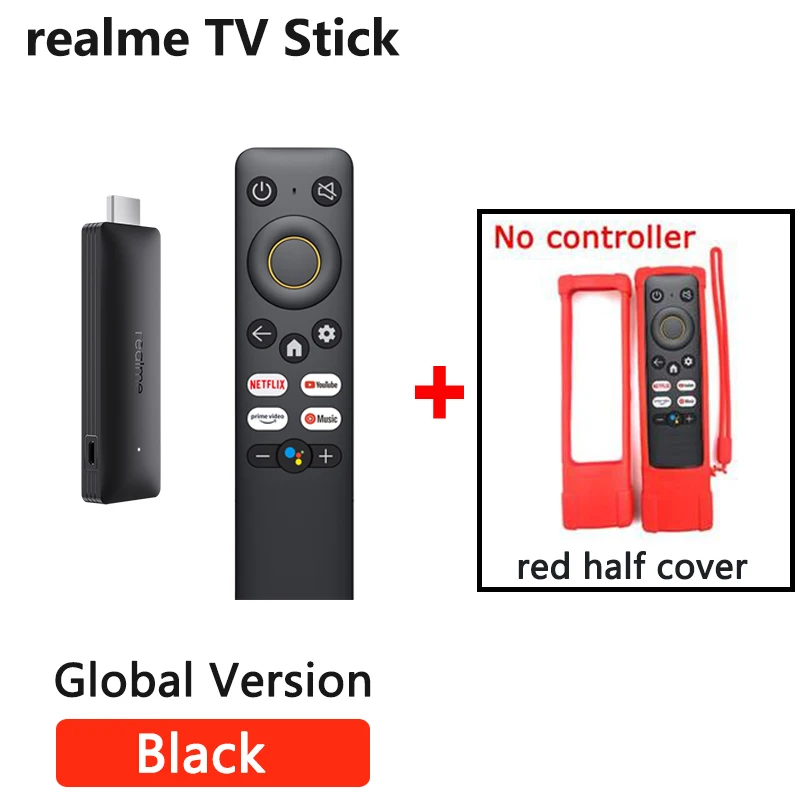 Global Version realme Smart Google TV Stick 1GB 2GB RAM 8GB ROM ARM Cortex A53 Bluetooth 5.0 Netflix Google Assistant 