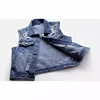 Women's Denim Vest 2024 Spring Summer New Style Washing Ripped Embroidery Sleeveless Jacket Versatile Slimming Effect 4