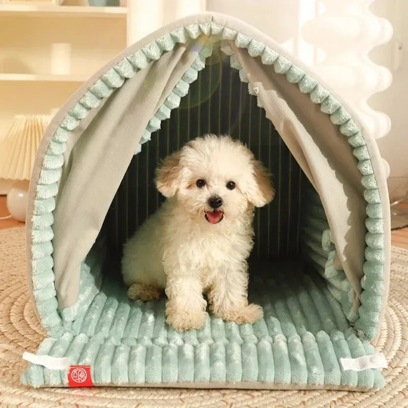 Dog Beds for Small Dogs Tents Cats Fluffy Breeds Pets Accessories Bedding Puppy Sofa Baskets Pet Supplies Big Cushion Large