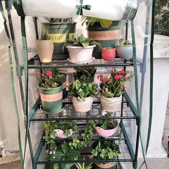 Kertészeti Kert A Kültéri Üvegházak, Amelyek Szerkezete Üvegházak Ültetéshez És Forróágyak Árnyékoló Hálófilm Az Üvegházakhoz D4Z6 - Image 2