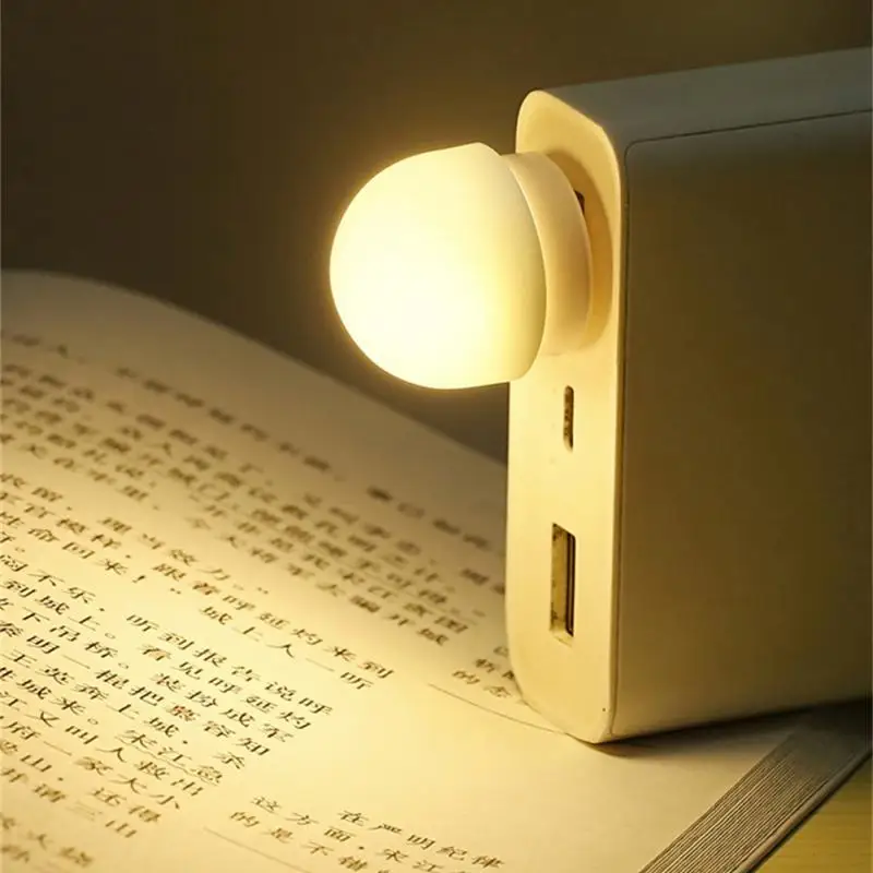 

1/4Pcs Mini Portable USB LED Lamp Super Bright Eye Protection Book Light Reading Lamp For Power Bank PC Laptop Night Light Bulb