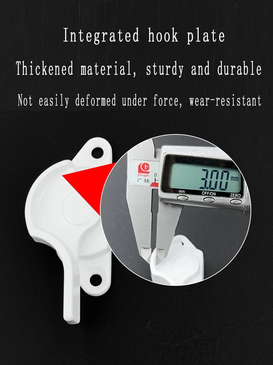 Description Picture 6 of itemPlastic Steel Window Crescent Lock Balcony Floor To Floor Translation Door Lock Hook Aluminum Alloy Door And Window Accessories