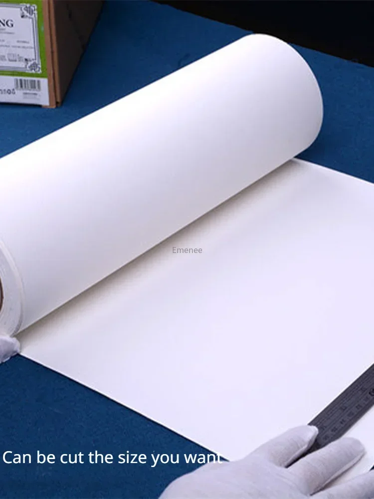 BAOHONG Watercolor Paper Roll 300g Natural White 100% Cotton 10.6/14.6in*394in (27/37cm*10m) Professional Paper Cold Press Rough 4