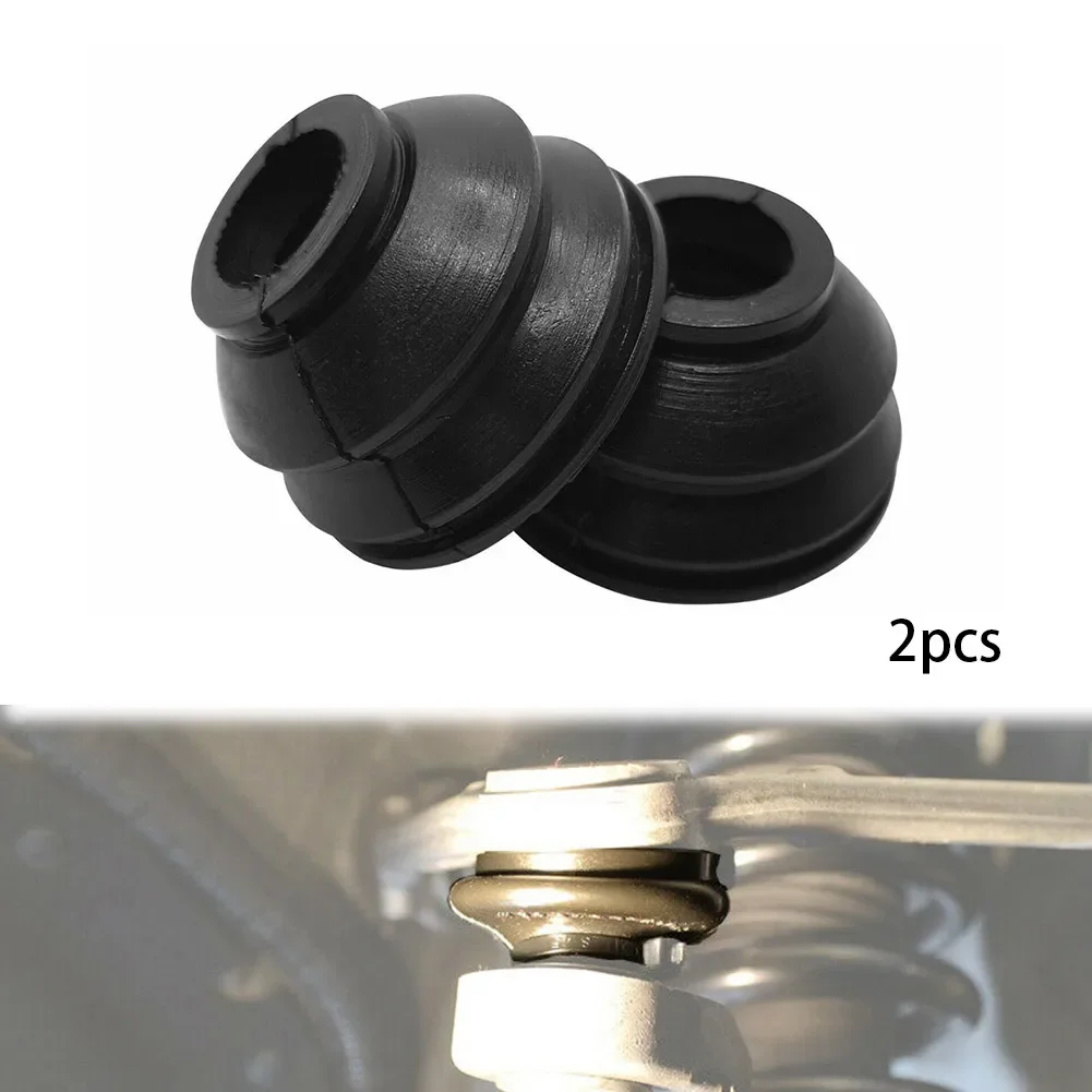 Car Suspension Parts ATV Ball Joints 2pcs Rubber Track Tie Rod End Ball Joint Dust Boot Dust Cover Boot Ball Joint Car Suspension Steering Accessorie