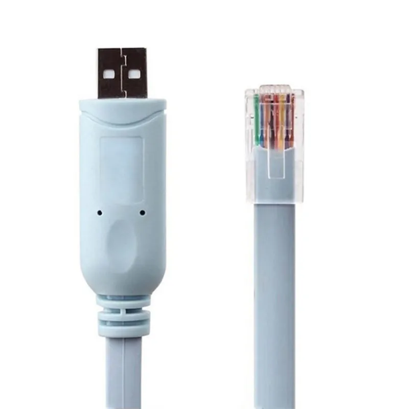 1pc 1.8M USB To RJ45 USB To RS232 Serial RJ45 CAT5 Console Adapter Cable Cord For Cisco Routers