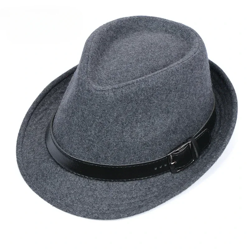 ITODA Cappello Fedora Trilby Da Uomo Classico Fedora Cappello Panama Cappello A Tesa Corta Jazz Cap Vintage Roll-up Gentleman Cappello A Bombetta Gangster Party Hat Per Uomo Donna
