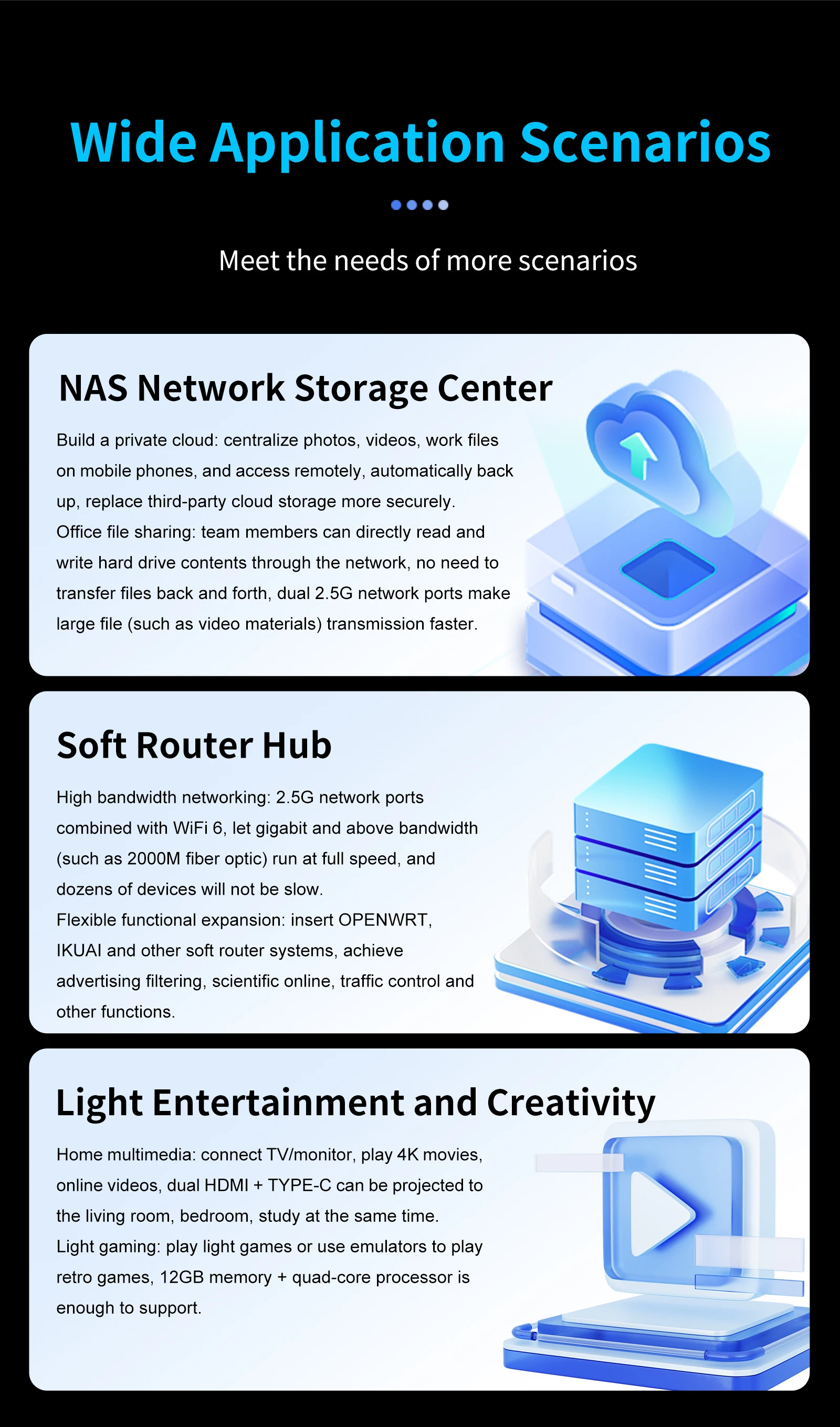 Nest Disk NAS Intel Twin Lake N150 Mini PC Dual 2.5GbE 12GB LPDDR5 Dual-Display