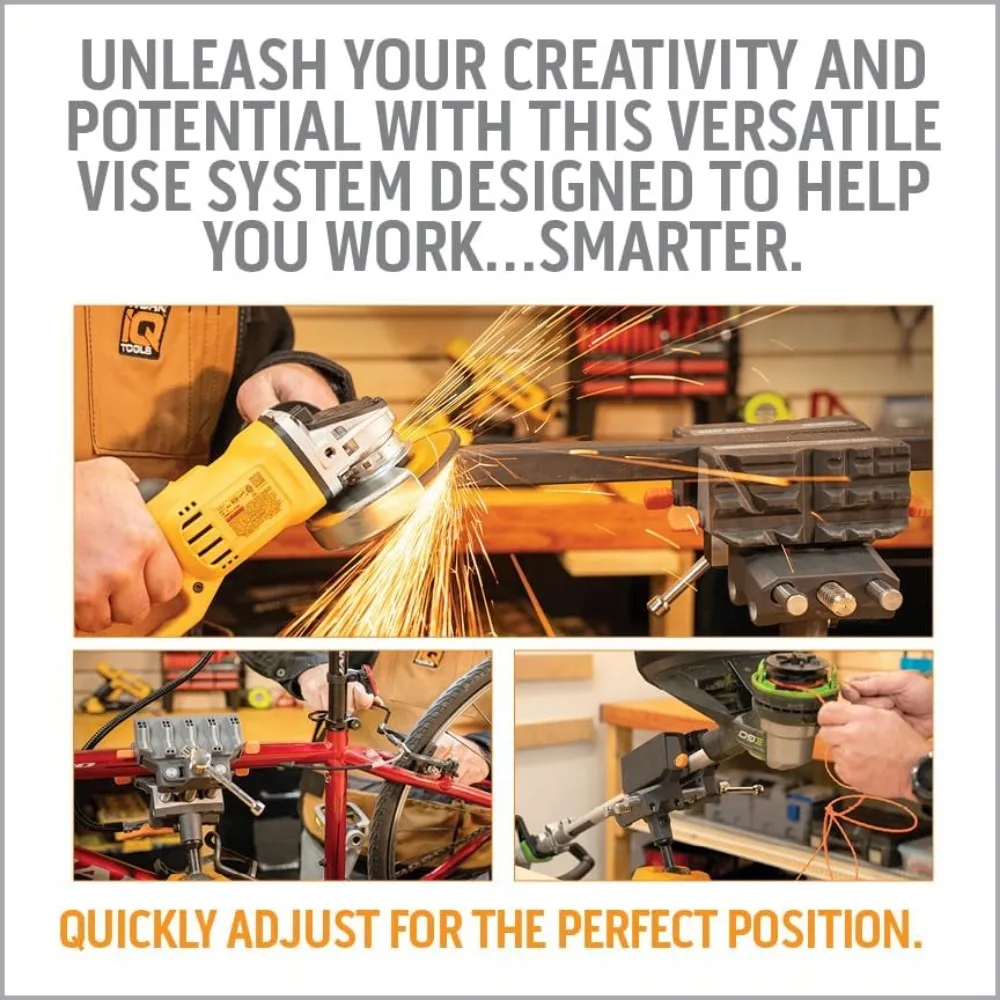 360° Articulating Bench Vise Made From Steel & Cast Aluminum w/ 8-Position Locking Ball & Socket | Woodworking Vise Handles 5