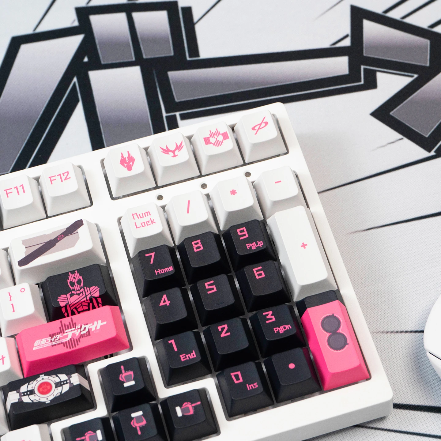 kei♪ 129 Keys Kamen Rider Decade Keycaps High Value Boys Gift