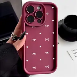 Heart Bowknot Decorative Phone Case with Bow Accent for Motorola G9 Play (S17271)