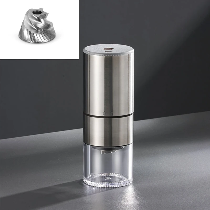 مطحنة قهوة كهربائية محمولة تعمل بتقنية USB، آلة من...