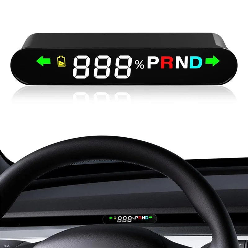 Dashboard HUD ABS For Tesla Model 3 Model Y-RHD With Display Speed, Gear, Turn Signals