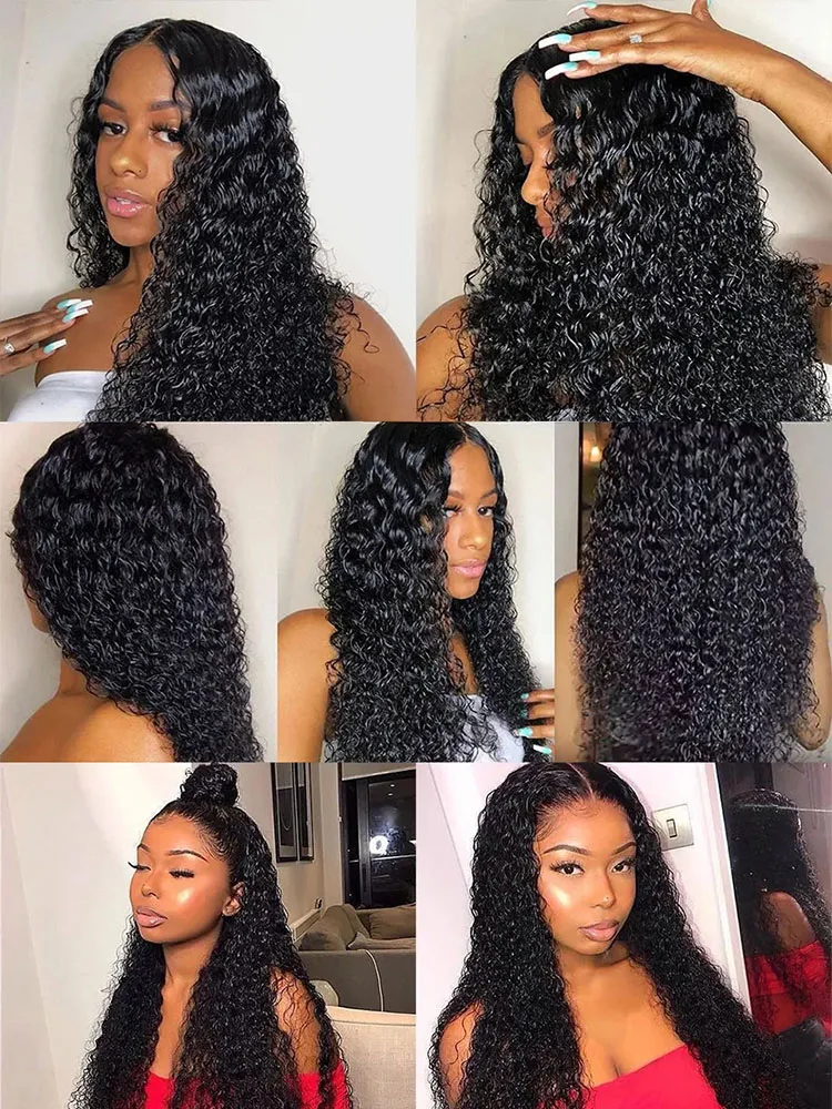 Curly Bundles Human Hair 28 30 Inch Brazilian Remy 1/3/4 Pcs Bundles Human Hair Natural Black Weave Extensions Tissage
