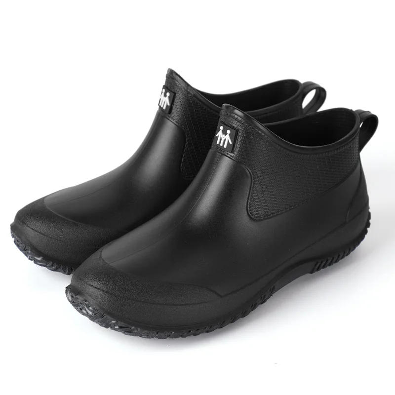Slip On Rain Shoes For Men Rubber Shoes Waterproof Safety Work Boots
