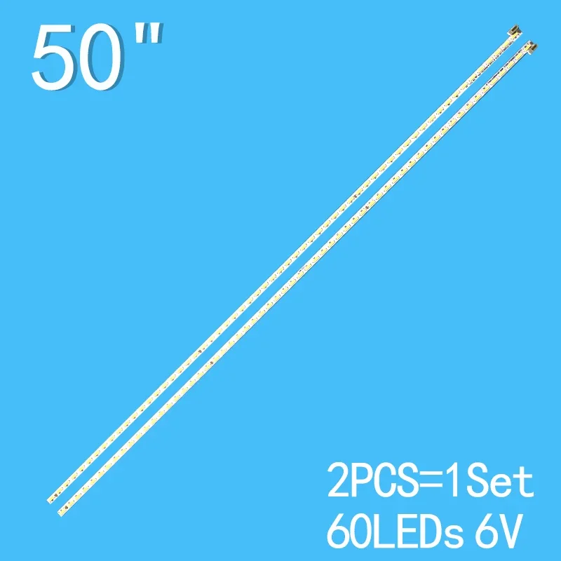 2PCS/PET 550MM LED backlight lamp strip for 50 inch 60 lamp TC500-I1006(R/L)-UA-XP04 BL50UA8100-P1006-TLA-001 2pcs 415mm led backlight strip 4 lamp for 24inch 4lamps ms l1680 v2 24d3006v2w4c1b41618m0 ms l1628 v3 js d jp 24dk 041ec 70411