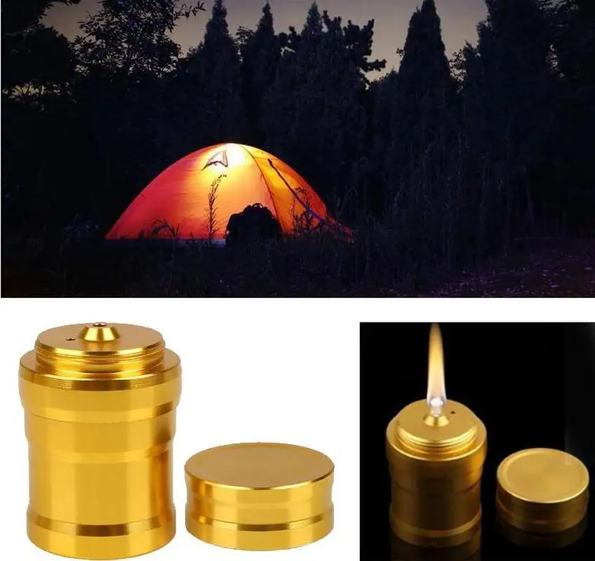 Portable Metal Mini Alcohol Lamp Lab Equipment Heating Liquid Stoves for Outdoor Survival Camping Hiking Travel Without 