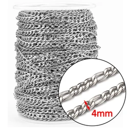 Premium Gold Stainless Steel Beaded Chain for Jewelry Making - 2 Meters (B-Steel 4mm)