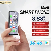 2025 NEW mini Android Smartphone 3.88" HD Display,4G LTE/3G WCDMA,4GB+128GB/2GB+16GB,2000mAh Battery Small Mobile Phone Unlocked