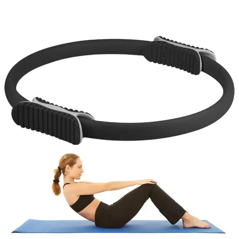 Yoga Ring Circle Gym Workout Pilates Accessories Yoga Fitness Ring Circle Pilates Women Girl Exercise Home Resistance Elasticity