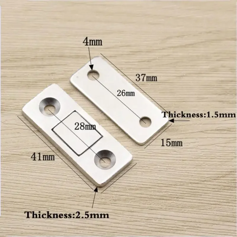 Strong Ultra Thin Magnetic Door Catch Door Closer lock Latch Magnet for Furniture Cabinet Cupboard with Screws