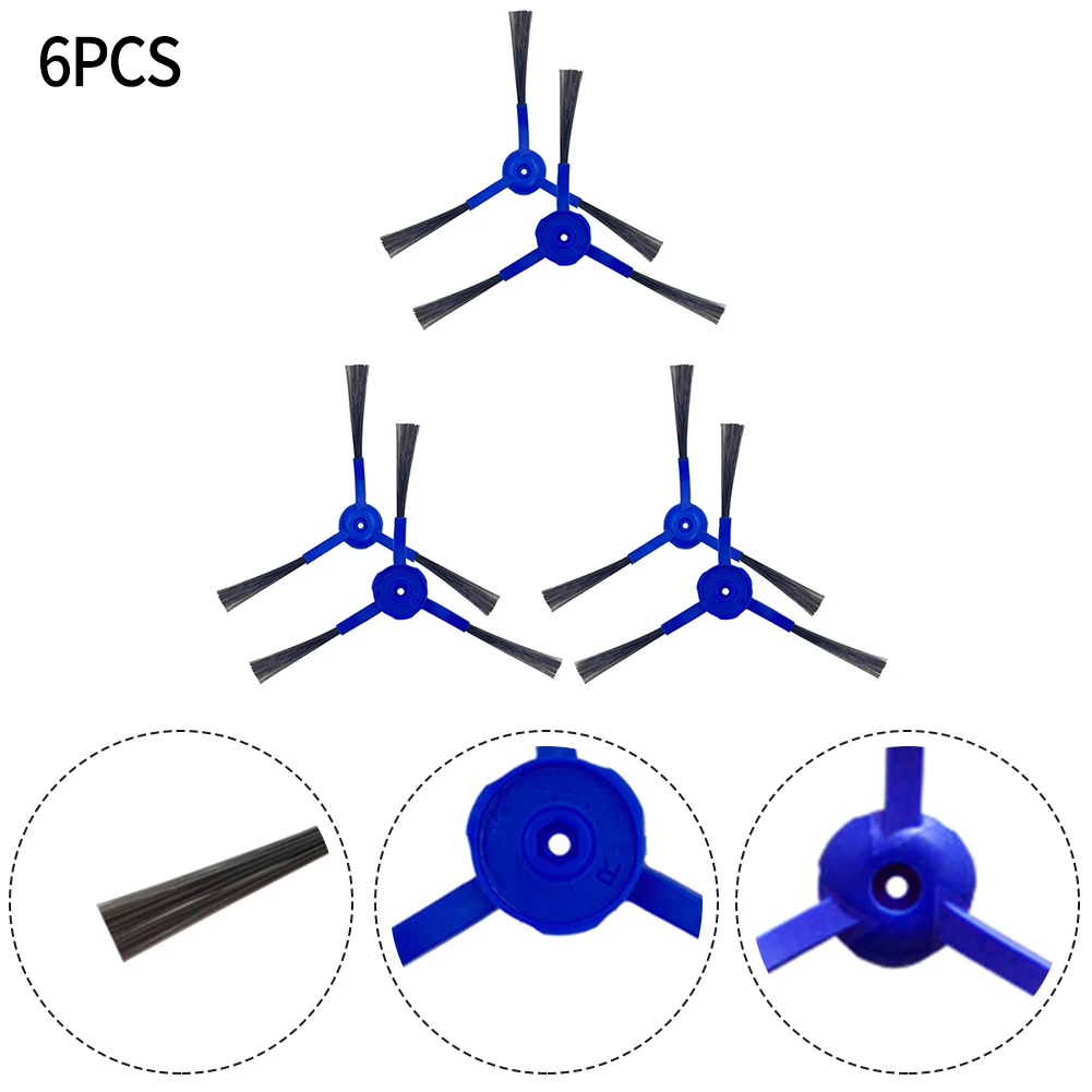 

6pcs Side Brushes For Medion X40 SW (MD 20040) Robot Vacuum Cleaner Sweeping Robot Vacuum Cleaner Accessories Spare Parts