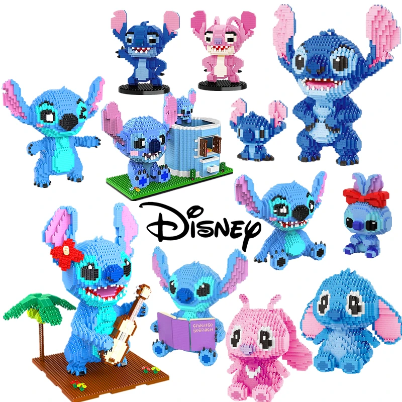 2300Pcs+ Mini Bricks Toys Stitch Diamond Building Block Micro Stitch Disney  Cute 3D Model Lilo & Stitch for Children Nano Block - AliExpress