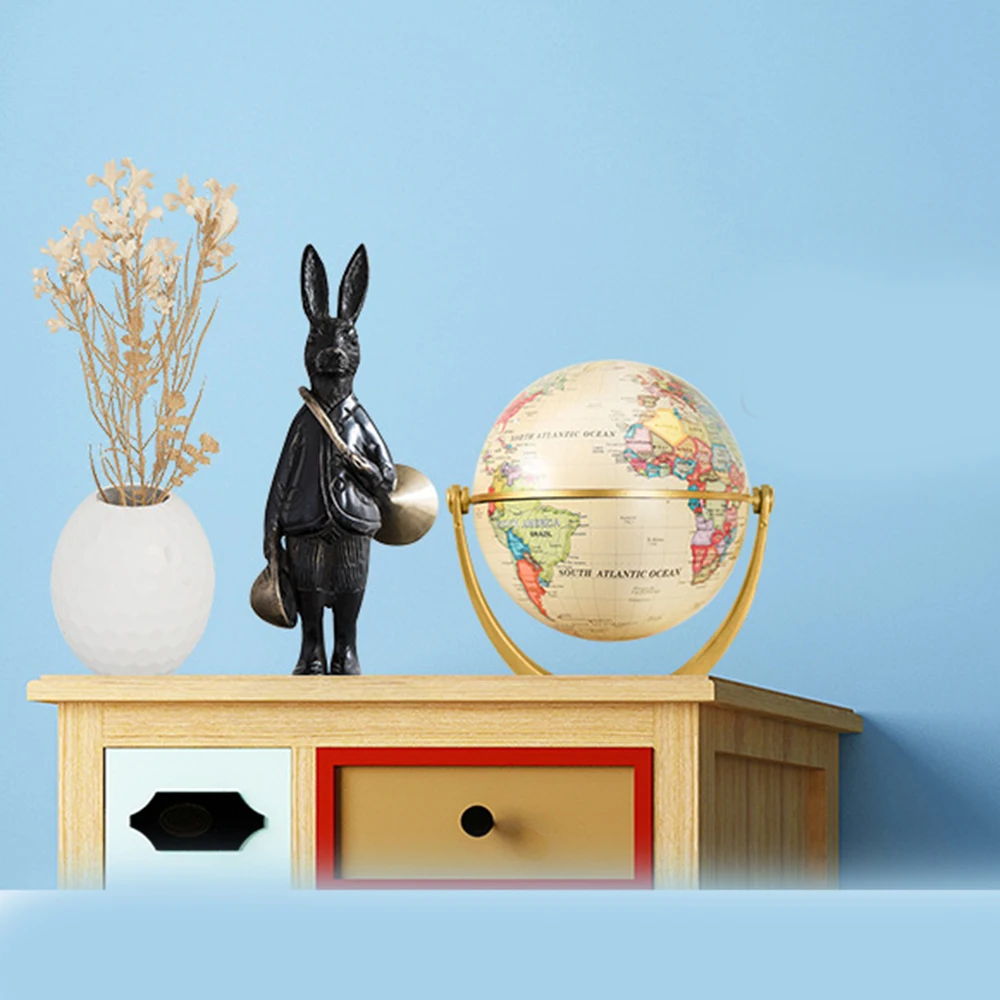 

Vintage Globe In Europe And America English Mini Globe Creative Desk Bookcase Soft Decoration Home Furnishings