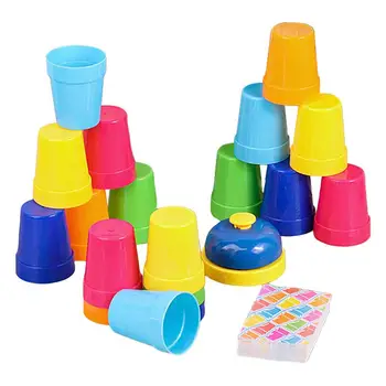 Stacking Cups Toy For Toddler Sports Stacking Cups Speed Training Game Sports Stacking Cups Speed Training For Party Challenge